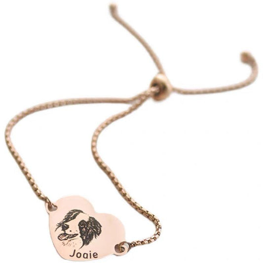 custom dog portrait bracelet