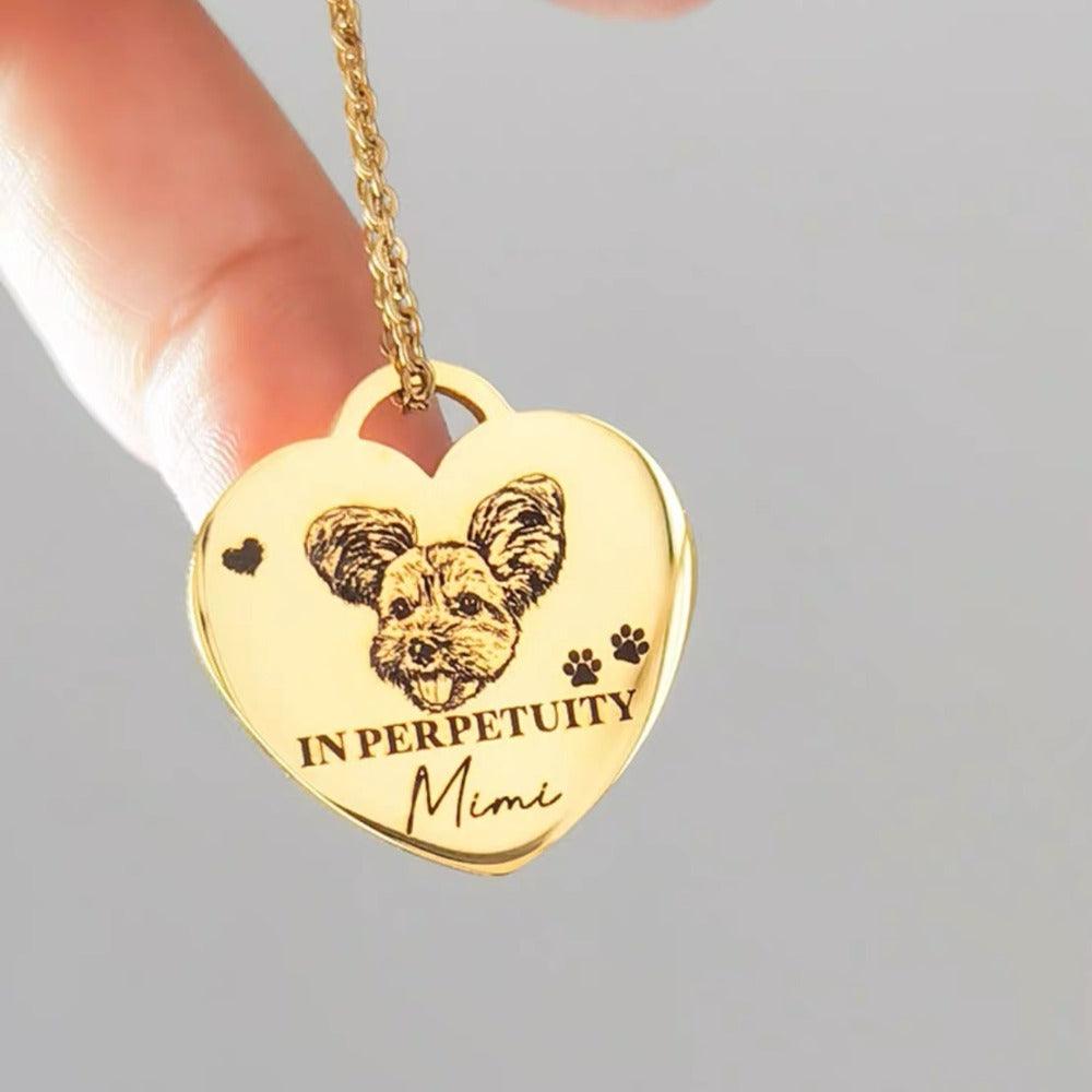 Dog Memorial  Necklace