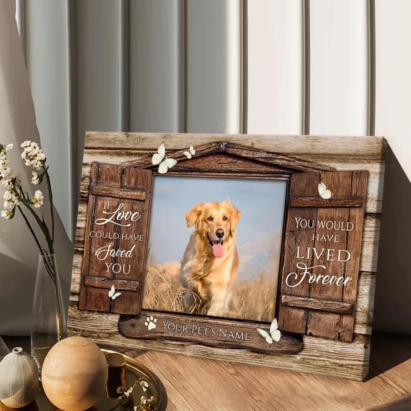 If Love Could Have Saved Your - Personalized Dog Photo Poster (2)