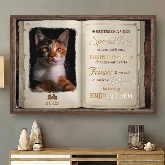 Custom Photo Sometimes A Very Special Dog Enters Our Lives- Pets Personalized Custom Horizontal Poster Sympathy Gift For Pet Owners, Pet Lovers