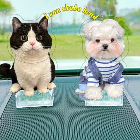 cat shake head ornaments
