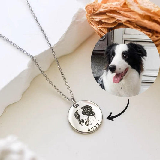 Cherish Your Furry Friend Forever with a Personalized Pet Portrait Necklace - MiaowPaws