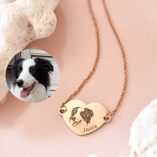 personalized pet photo necklace