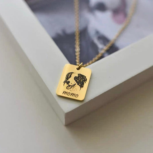 personalised dog necklace