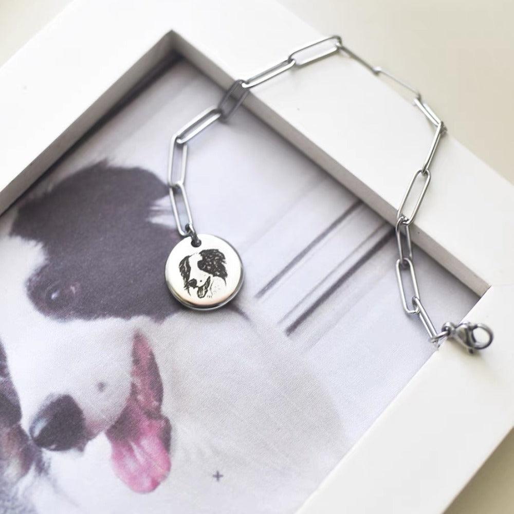 personalized pet portrait bracelet