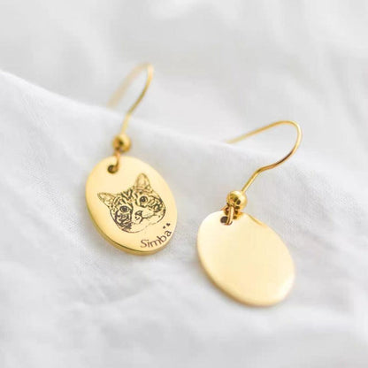 Personalized Pet  Earrings