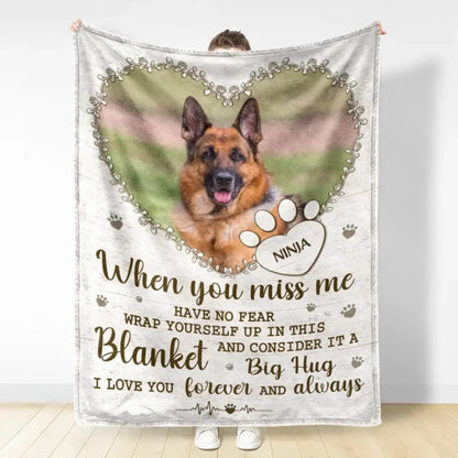 Custom Photo I Love You Forever And Always - Personalized Blanket For Pet Lover (1)