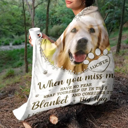 Custom Photo I Love You Forever And Always - Personalized Blanket For Pet Lover (2)