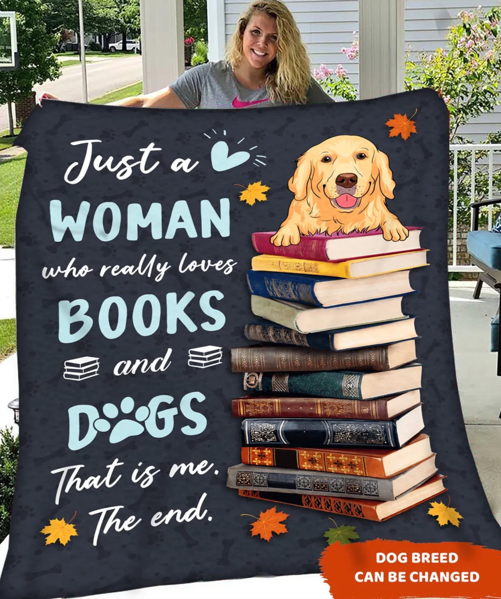 Just A Woman Of Books And Dogs - Personalize