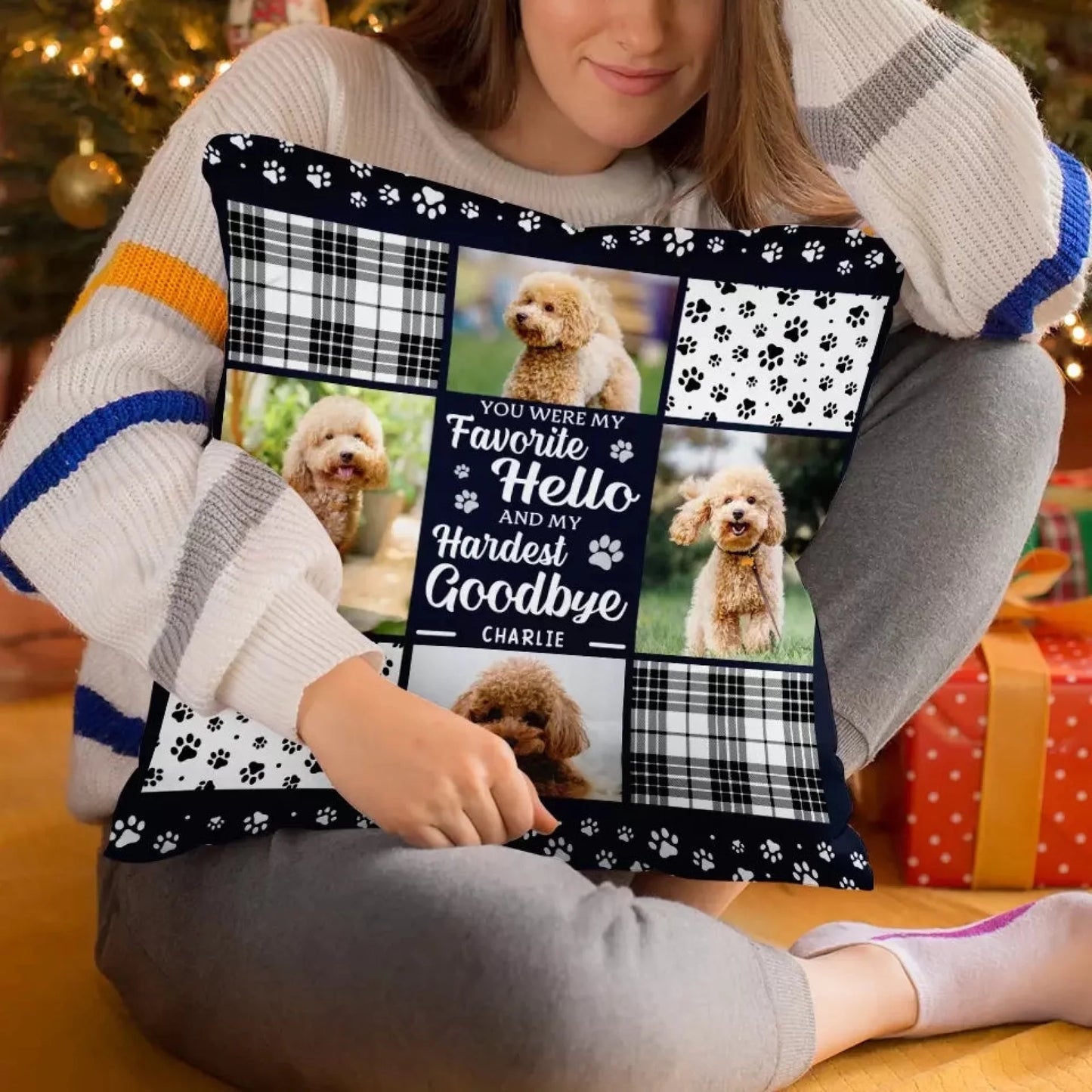 Custom Photo You Are Always My Favorite Hello Pet Memorial Personalized Pillow (2)