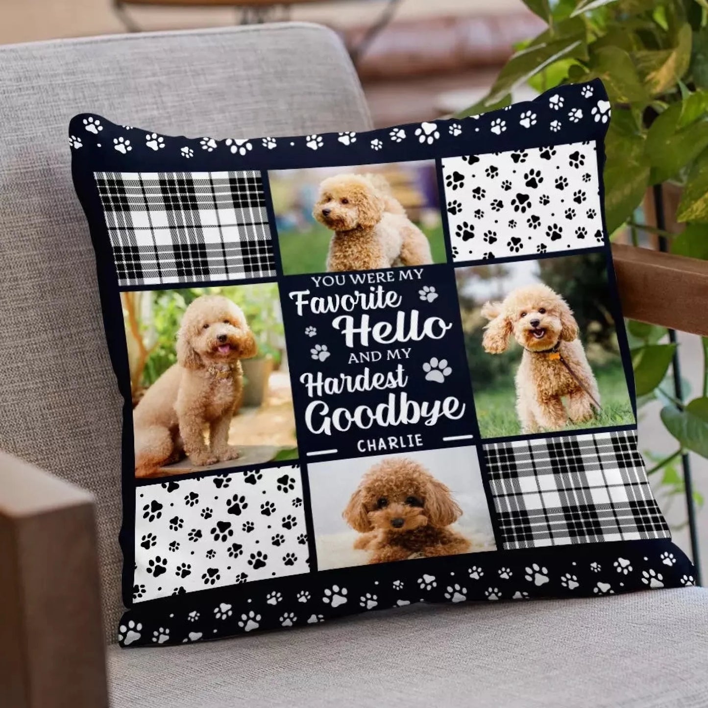 Custom Photo You Are Always My Favorite Hello Pet Memorial Personalized Pillow (1)