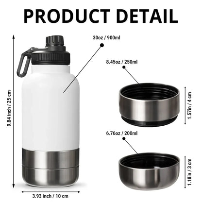 water bottle with pet bowl (2)