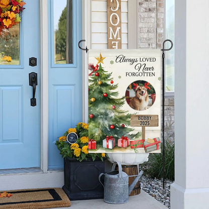 Personalized Pet Photos and Names Christmas Themed Garden Flags Christmas Gifts For Pet Lovers