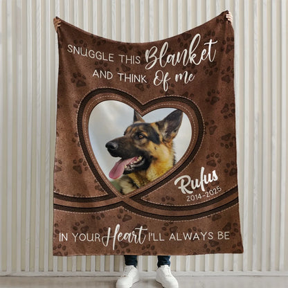 Personalized Multicolor Heart Pet Photo Soft Throw Blanket Home Decor Pet Owner Gift (3)