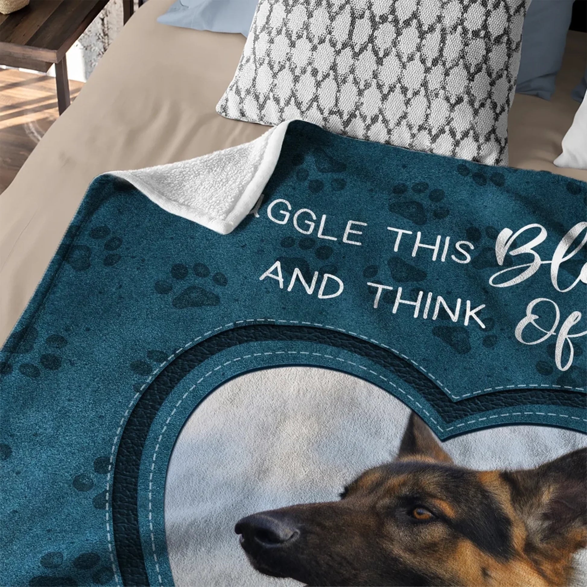 Personalized Multicolor Heart Pet Photo Soft Throw Blanket Home Decor Pet Owner Gift (2)