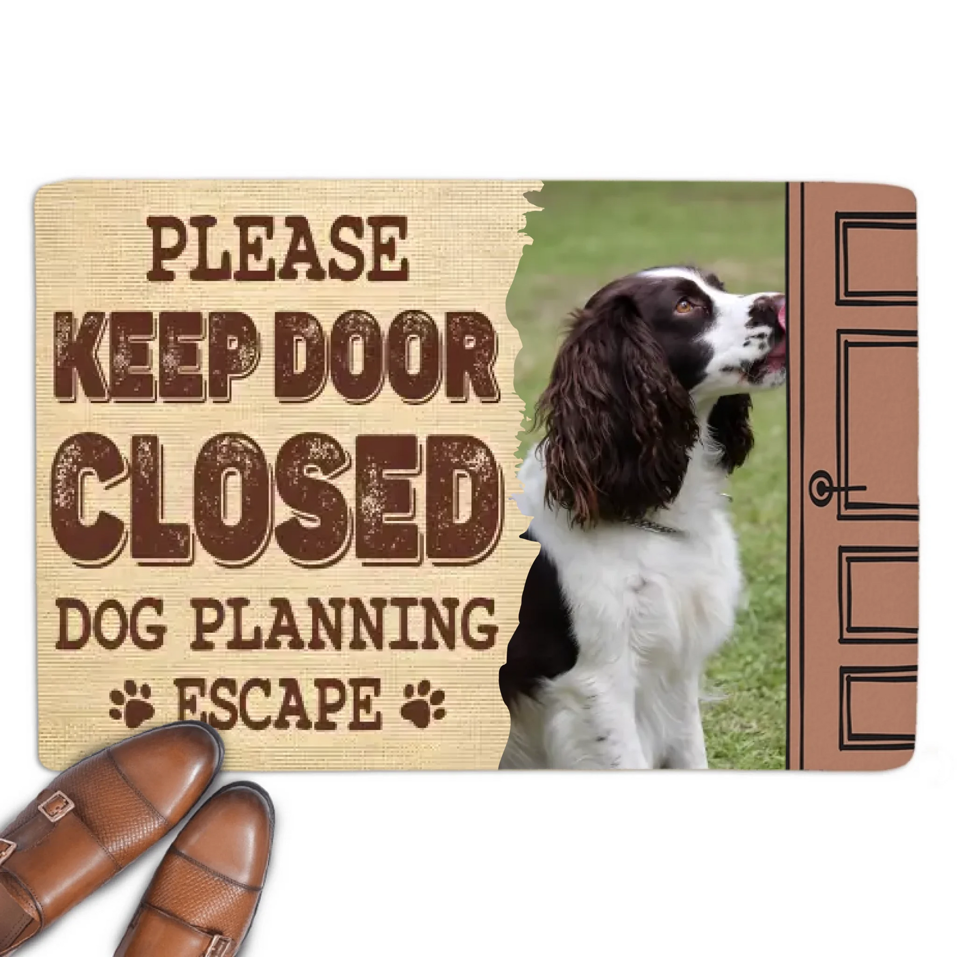 Pet Planning Escape Pet Photo Personalized Custom Doormat