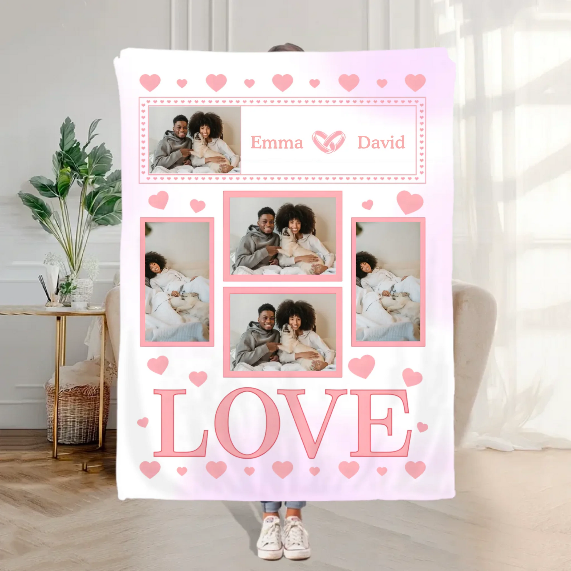Personalized Starry Sky Angel Wing Pet Photo Soft Throw Blanket Memorial Gift (1)