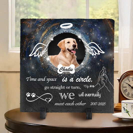 Dog Memorial Square shaped Stone Custom - Sympathy Gift For Dog Owners, Dog Lovers