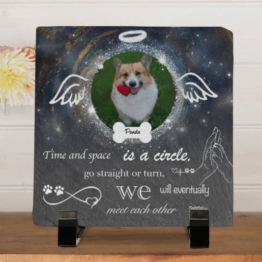 Dog Memorial Square shaped Stone Custom - Sympathy Gift For Dog Owners, Dog Lovers