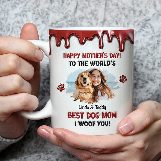 Dog Mom Special Day Dog Photo Personalized Custom  Mug