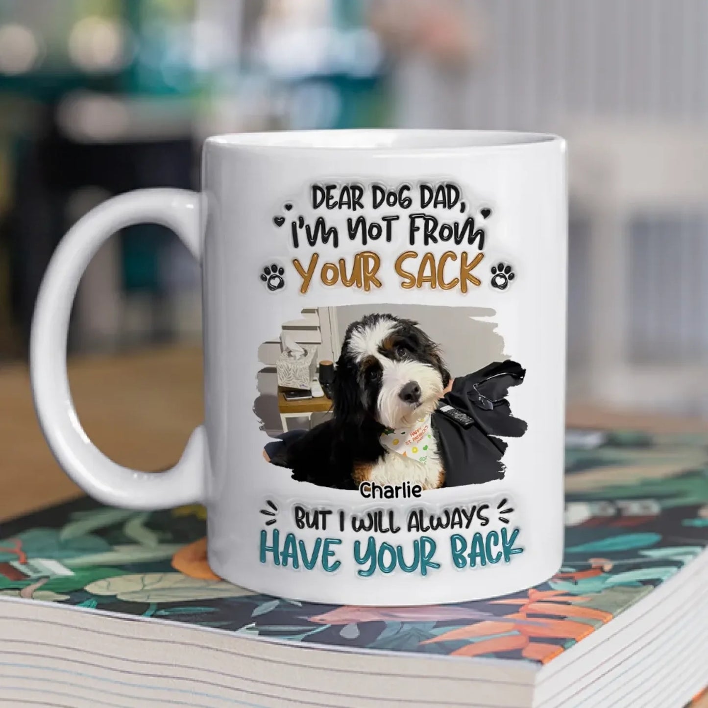 Not Your Blood But Loyal Dog Photo - Personalized Custom Coffee Mug