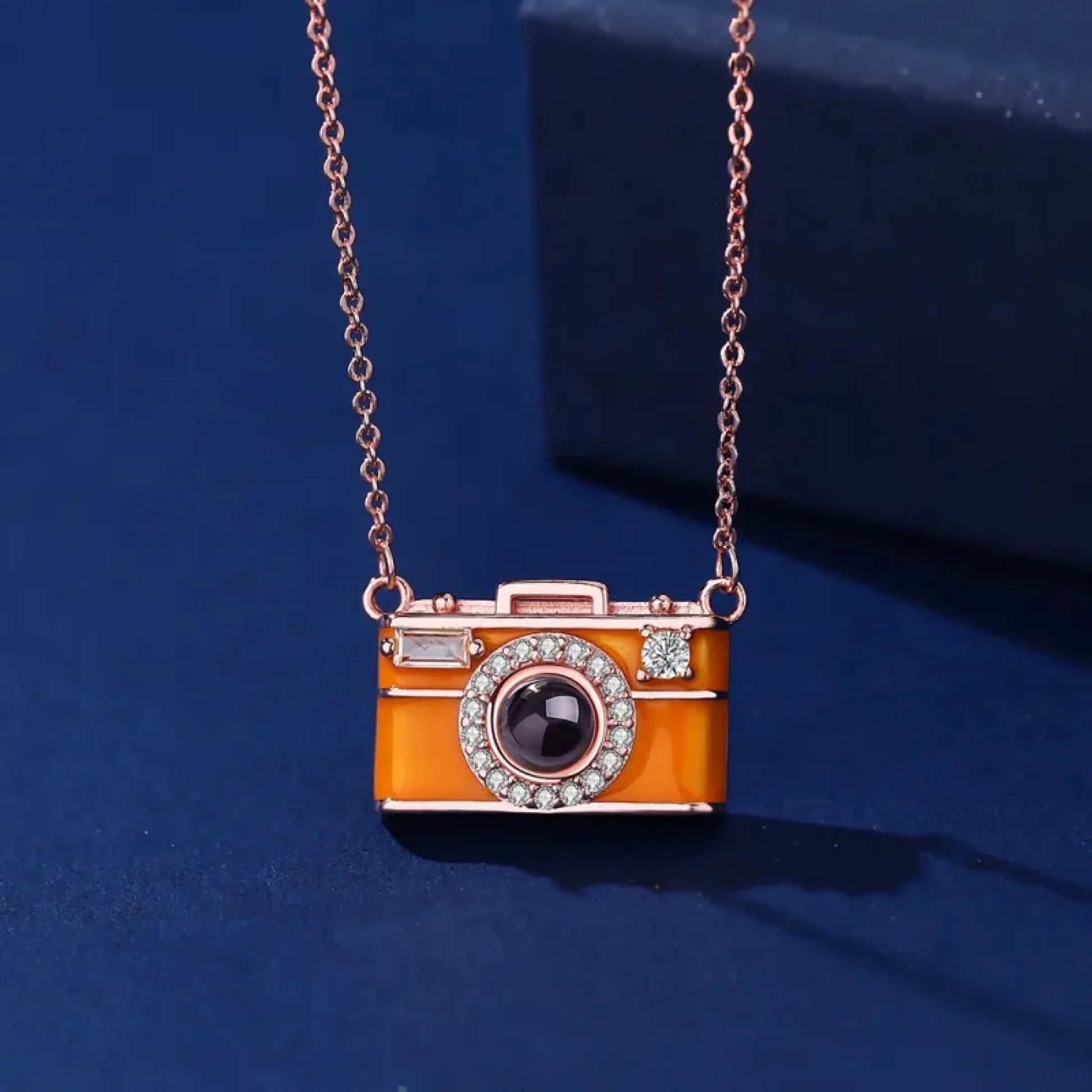 Personalized Pet Photo Necklace Projection Gem Camera Necklace (2)